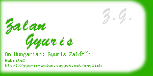 zalan gyuris business card